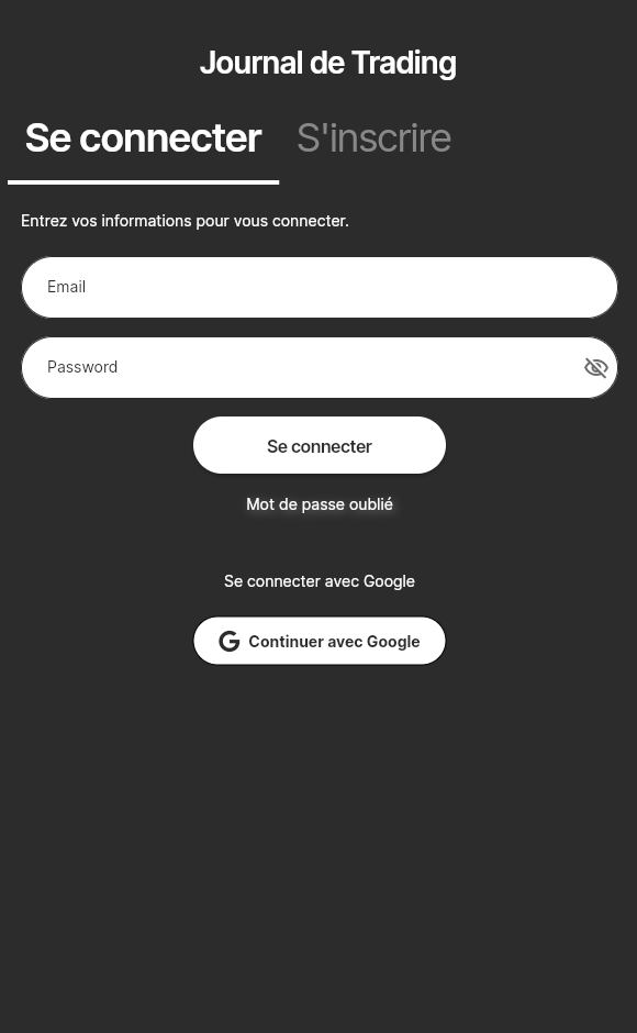 Portail de connexion